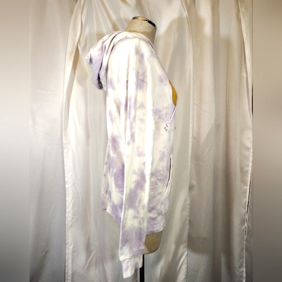 Simpson TAG tie-dyed hoodie, women, lavender/white Marge with the sax, Pockets,S - Picture 4 of 10